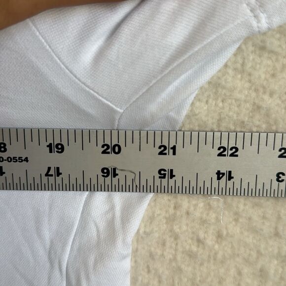 J Crew Performance‎ polo shirt with COOLMAX® technology Mens Medium White - Picture 8 of 8